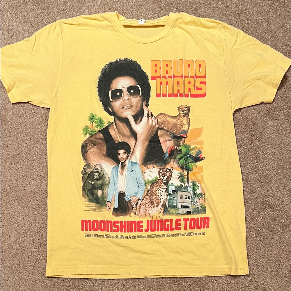 Bruno Mars Moonshine Jungle Tour T-shirt